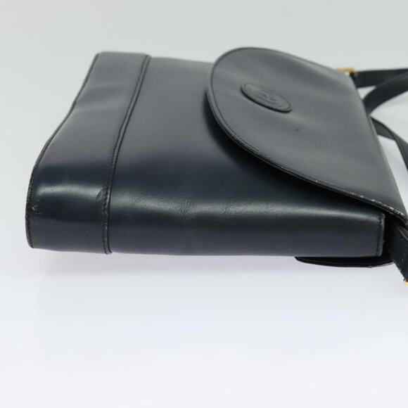 GUCCI Shoulder Bag Leather Navy Gold - Picture 4 of 16